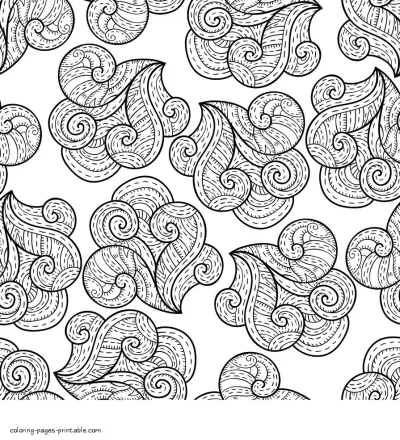 Abstract Ornament Coloring Page For Adults