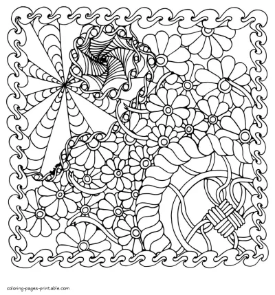 Free Abstract Coloring Pages To Print For Adults