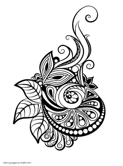 Beautiful Abstract Coloring Pages For Children And Adults