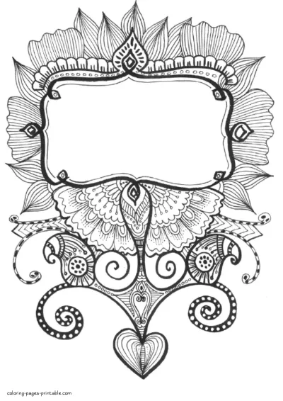 Abstract Coloring Printable Sheet