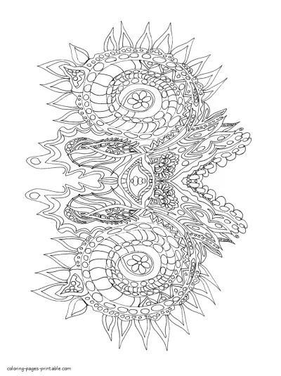Abstract Pages To Color For Adults