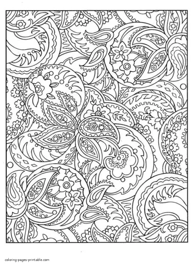 Abstract Coloring Book To Print