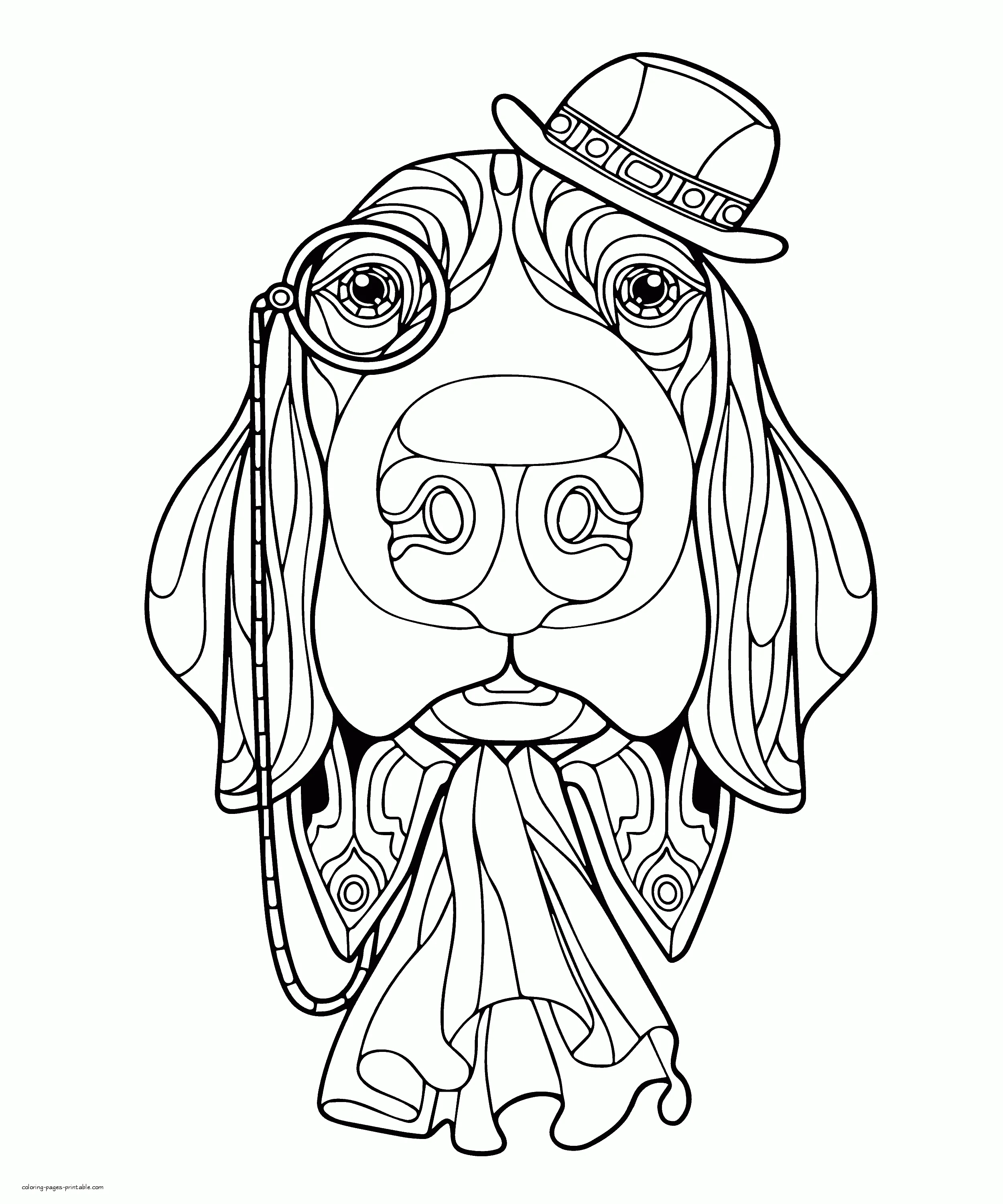 Dog Coloring Pages To Print For Adult Dog Coloring Pages To Print For Adults. The Animals
