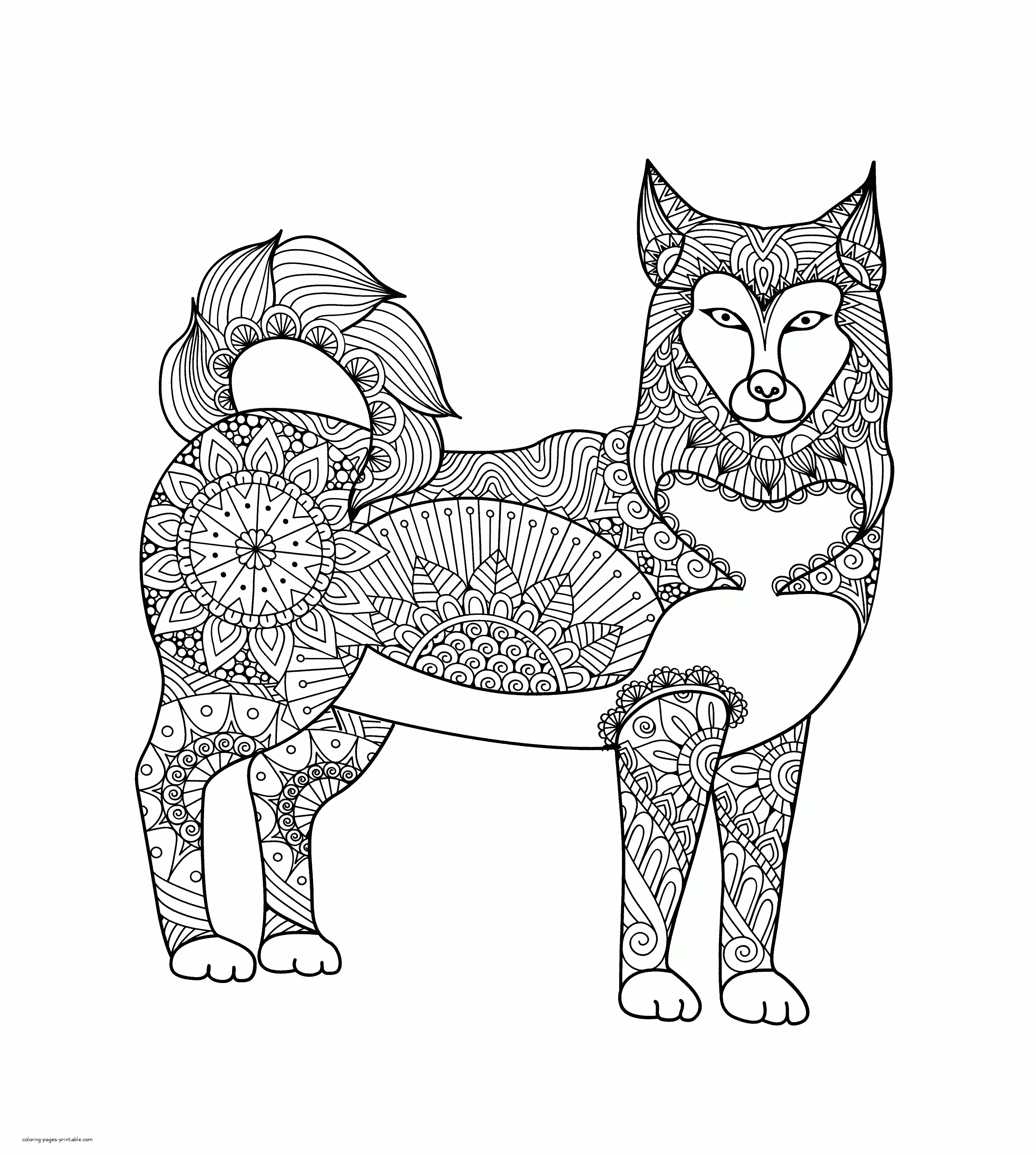 Dog Lover Adult Coloring Book Dog Lover Adult Coloring Book. Free Printable Pics
