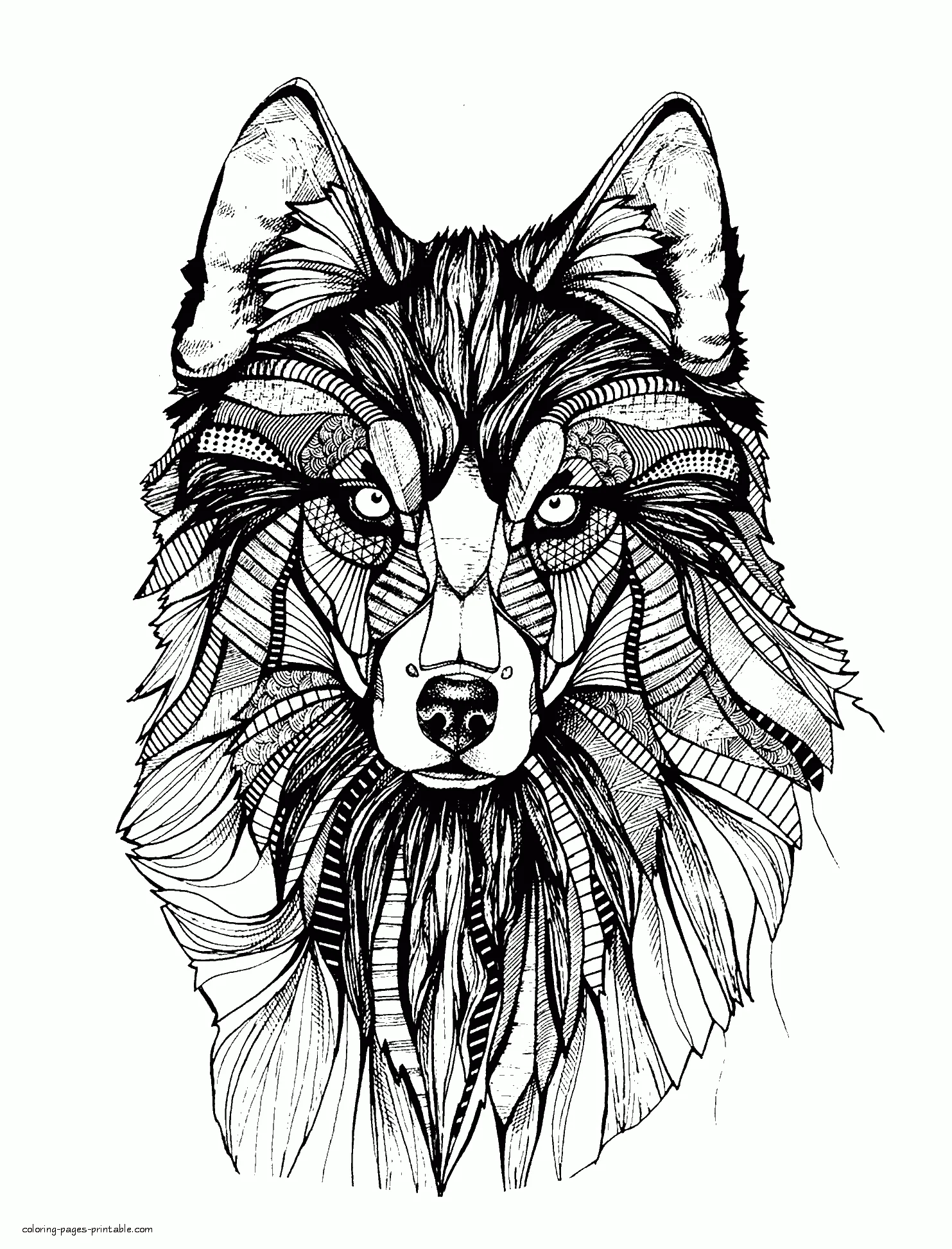 Animal Mandala Coloring Pages Free Animal Mandala Coloring Pages. Dogs