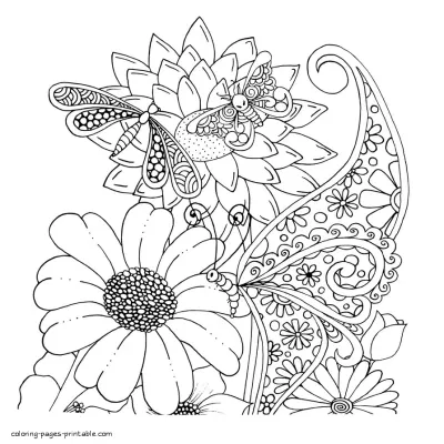 Cute Butterfly Coloring Pages For Adults Free