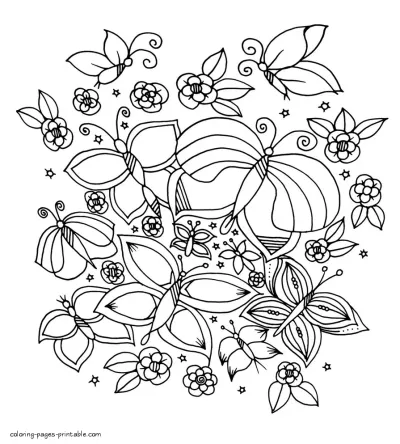 Awesome Free Printable Butterfly Coloring Pages For Adults