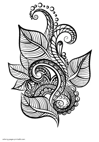 Flower Pictures To Color For Adults And Children