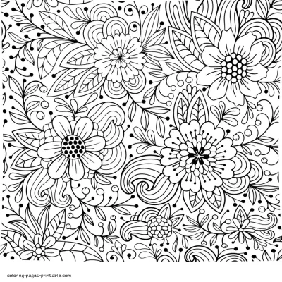 Flowering Coloring Pages For Adults