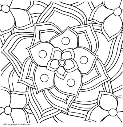 Adult Flower Coloring Books To Print