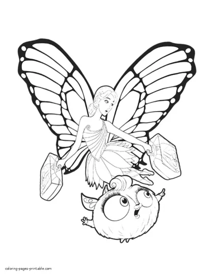 Free Barbie Mariposa and The Fairy Princess printables
