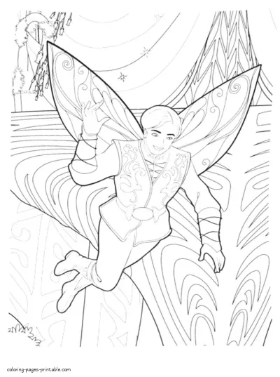 Mariposa & The Fairy Princess coloring pages