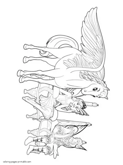 The Fairy Princess free coloring pages for a girl
