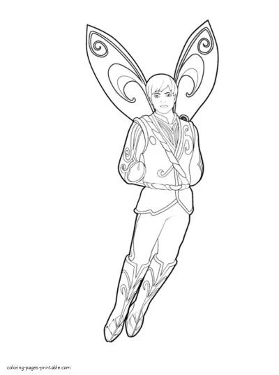 Barbie Mariposa coloring pages for free