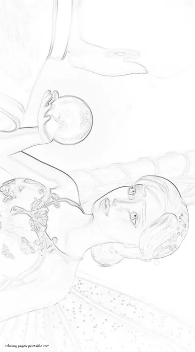 Princess Catania coloring pages to print