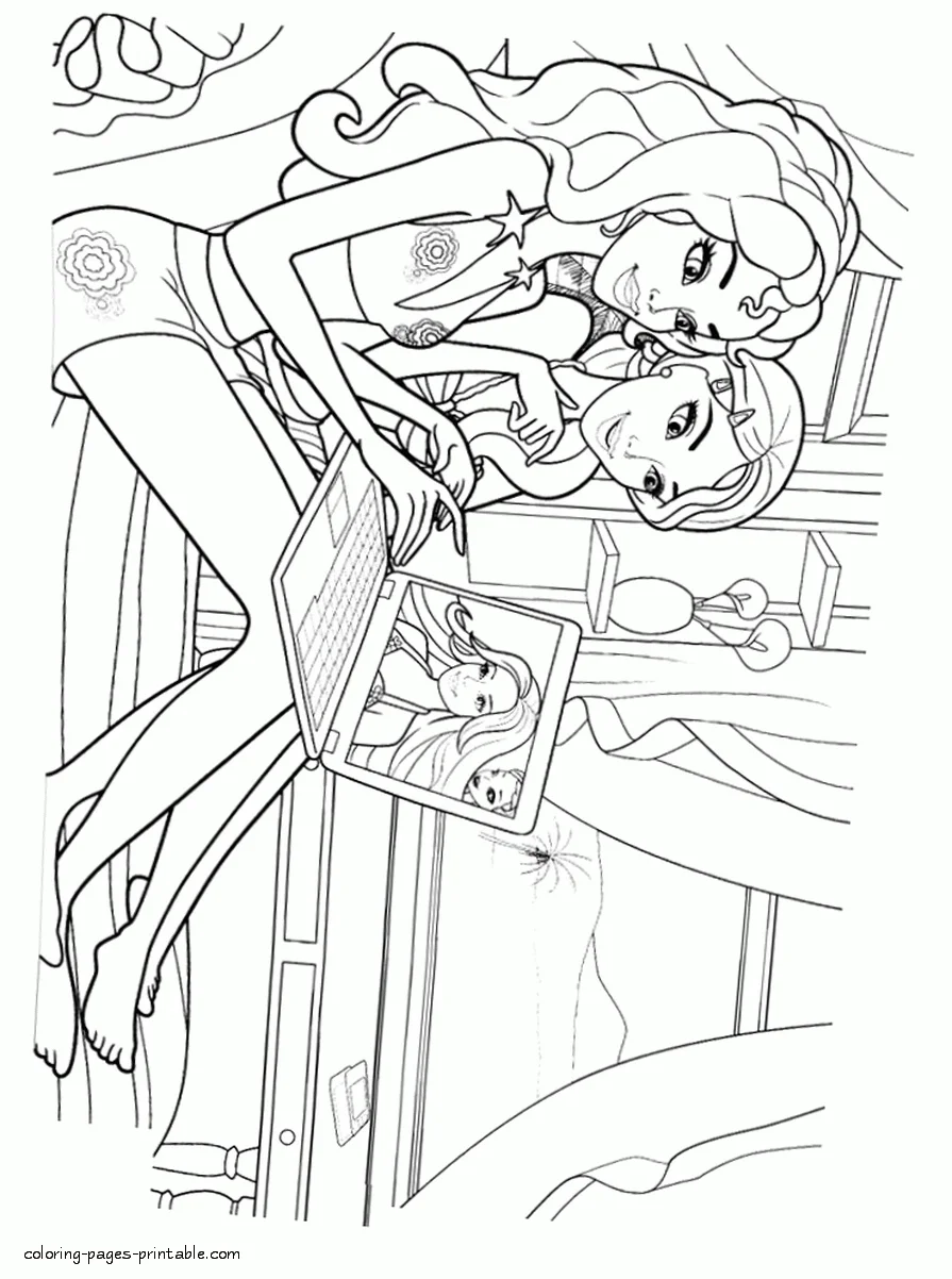 Free printable Barbie in a Mermaid Tale coloring pages 16 Free printable Barbie in a Mermaid Tale pictures