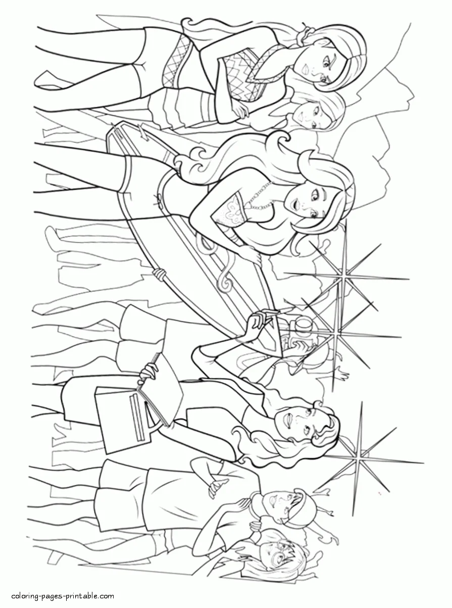 Barbie in a Mermaid Tale cartoon coloring pages 21 Barbie in a Mermaid Tale. Cartoon coloring pages