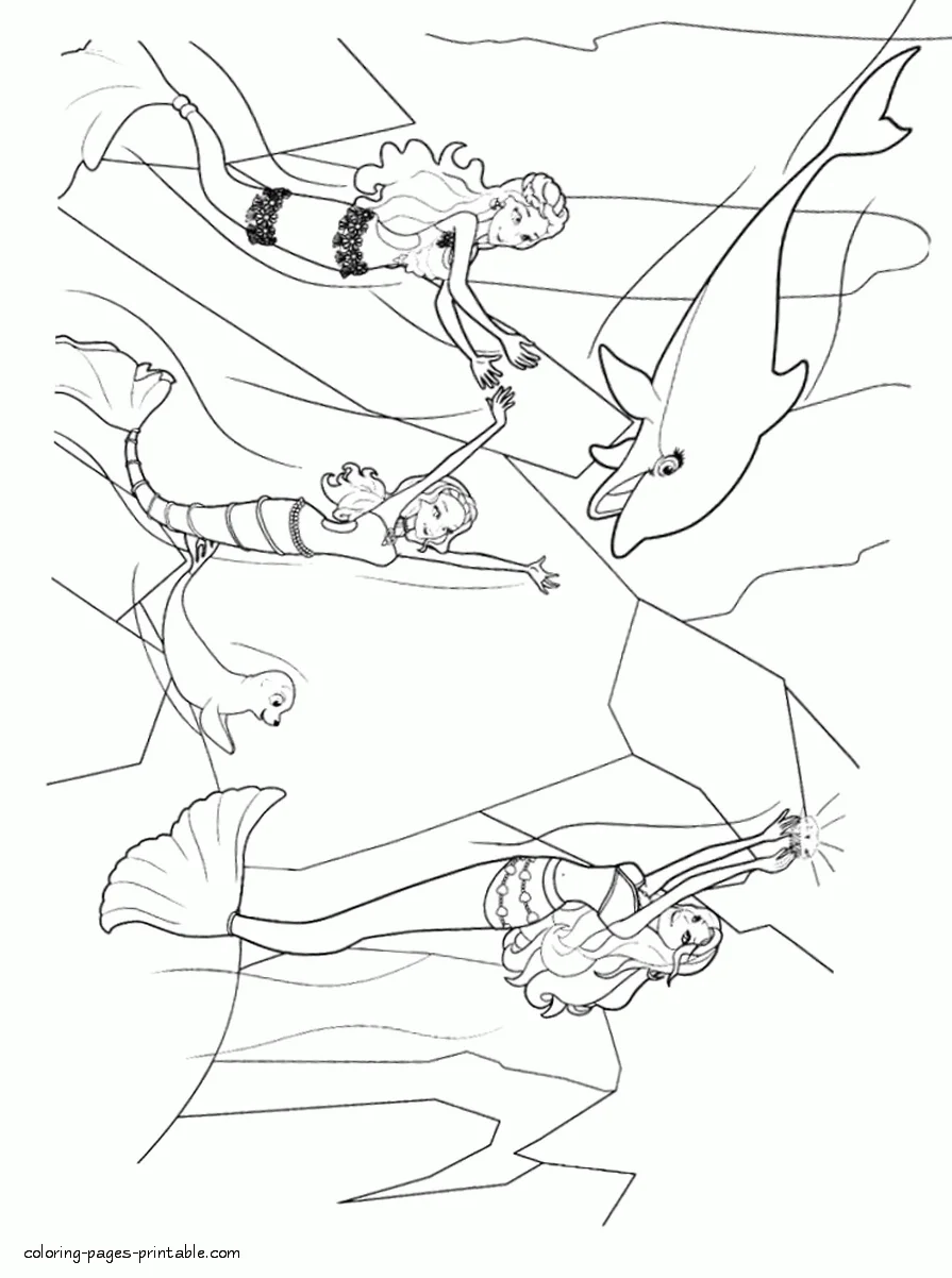 Barbie in a Mermaid Tale doll coloring pages 33 Barbie in a Mermaid Tale doll coloring pages for girls