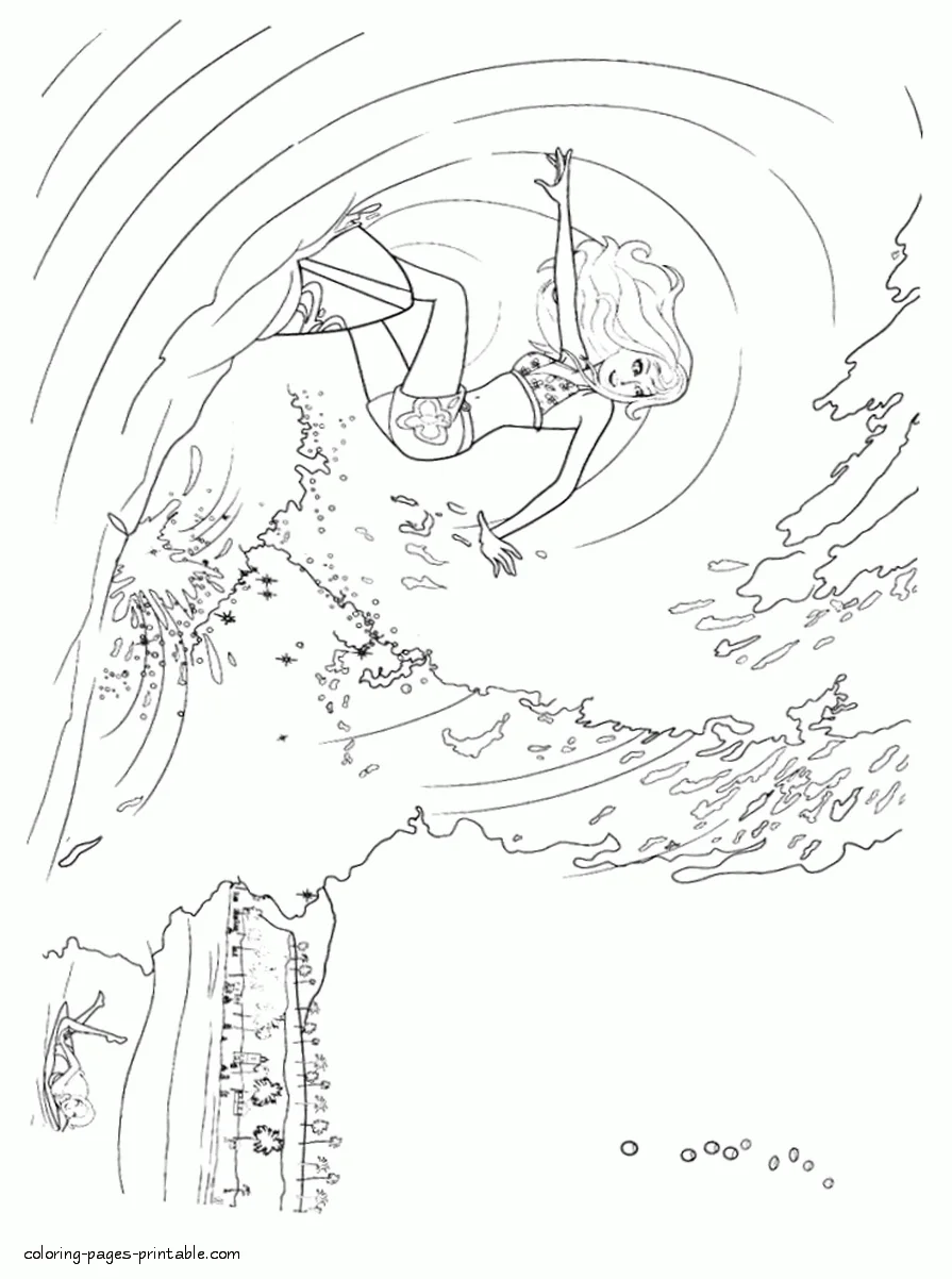 Barbie Mermaid Tale coloring page 39 Barbie Mermaid Tale coloring page to print