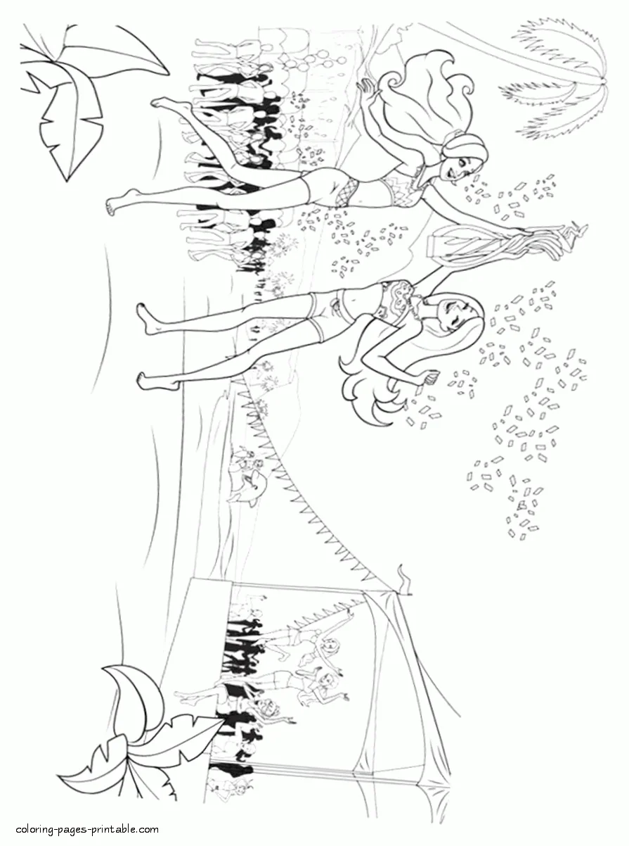 A lot of Barbie in a Mermaid Tale coloring pages 41 A lot of Barbie in a Mermaid Tale free coloring pages