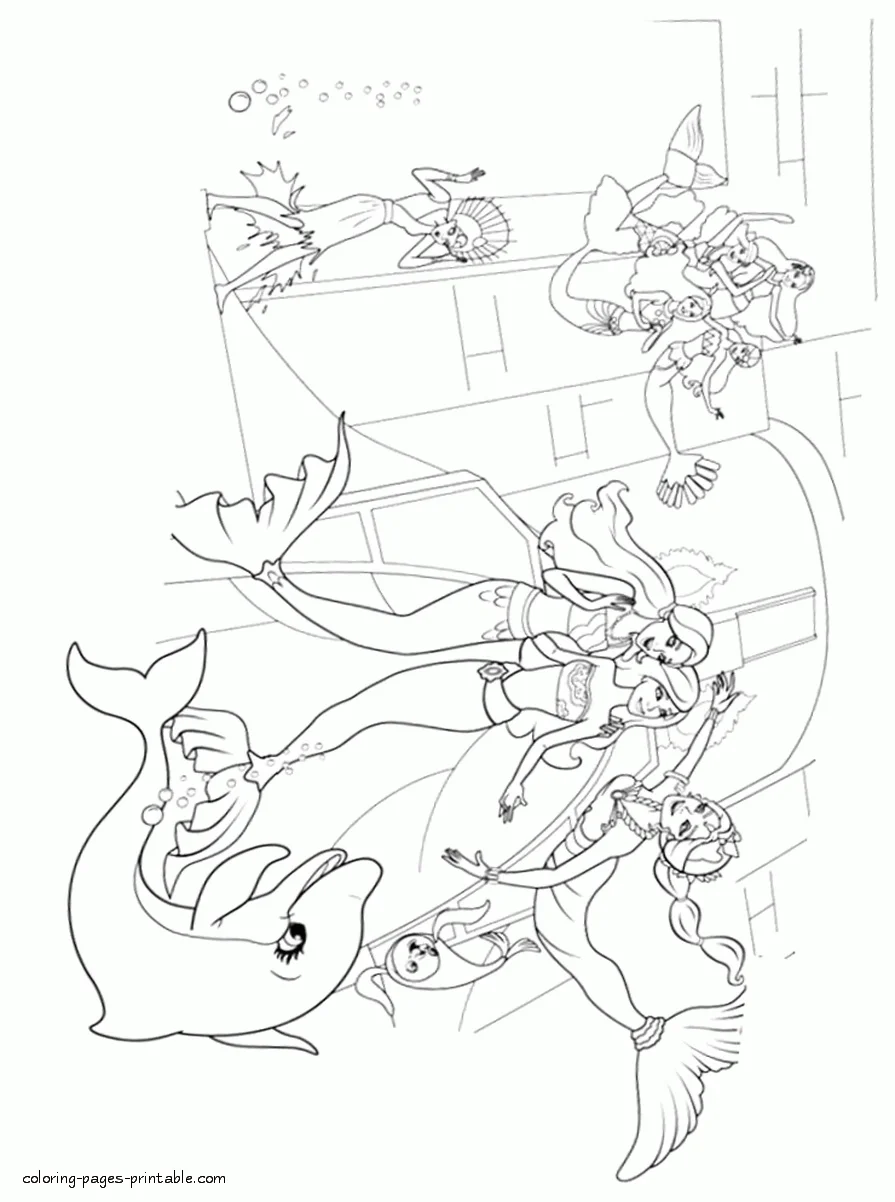 Full movie Barbie in a Mermaid Tale coloring pages 45 Barbie Mermaid Tale. Full movie coloring pages