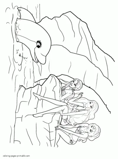Barbie in a Mermaid Tale animation coloring page