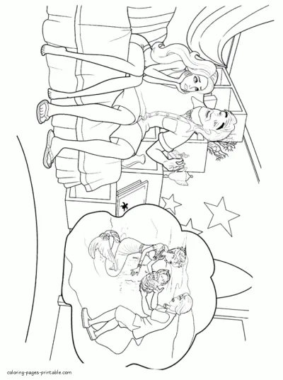 Barbie in a Mermaid Tale. Coloring pages for little girls