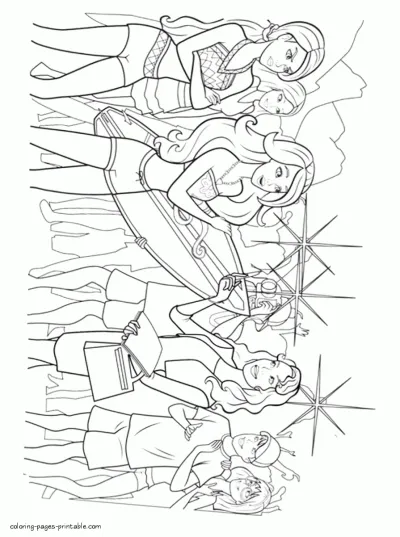 Barbie in a Mermaid Tale. Cartoon coloring pages