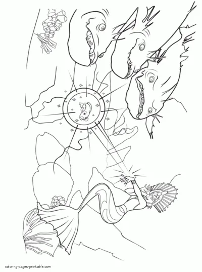 Barbie in a Mermaid Tale main characters coloring pages