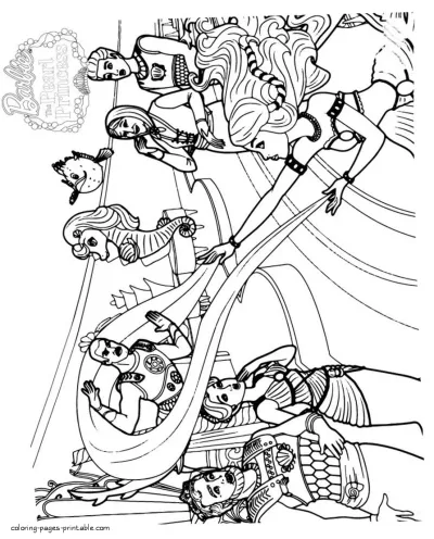 Coloring pages to print out. Barbie The Pearl Princess