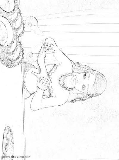 Barbie The Pearl Princess coloring pages printable for girls