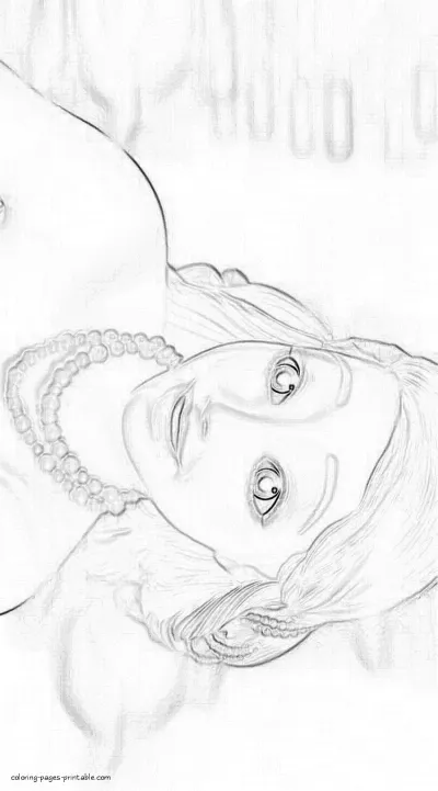 Printable Barbie Pearl Princess coloring pages for girls