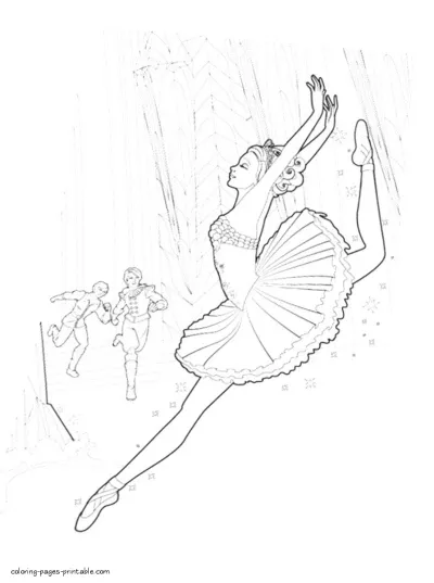 Barbie in The Pink Shoes coloring pages for children