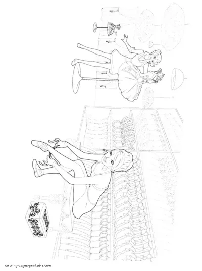 Barbie in The Pink Shoes coloring pages