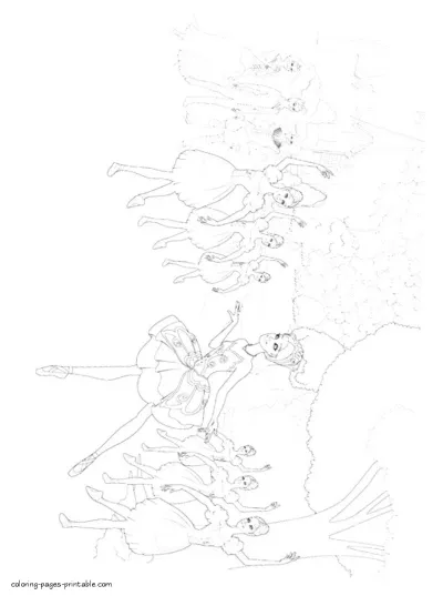 Barbie Pink Shoes coloring pages