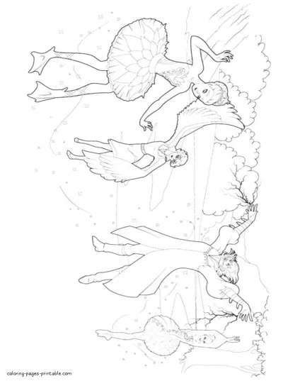 Barbie Pink Shoes colouring pages for a girl