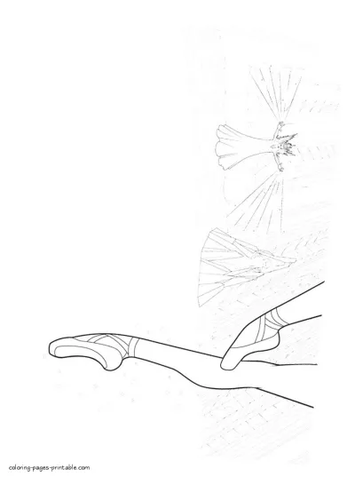 Cute Barbie in The Pink Shoes free coloring pages