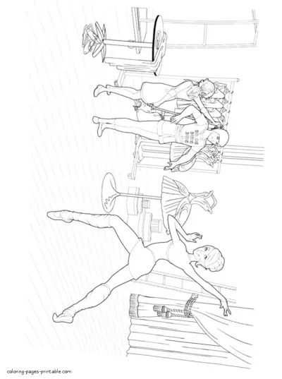 Barbie in The Pink Shoes coloring pages to print