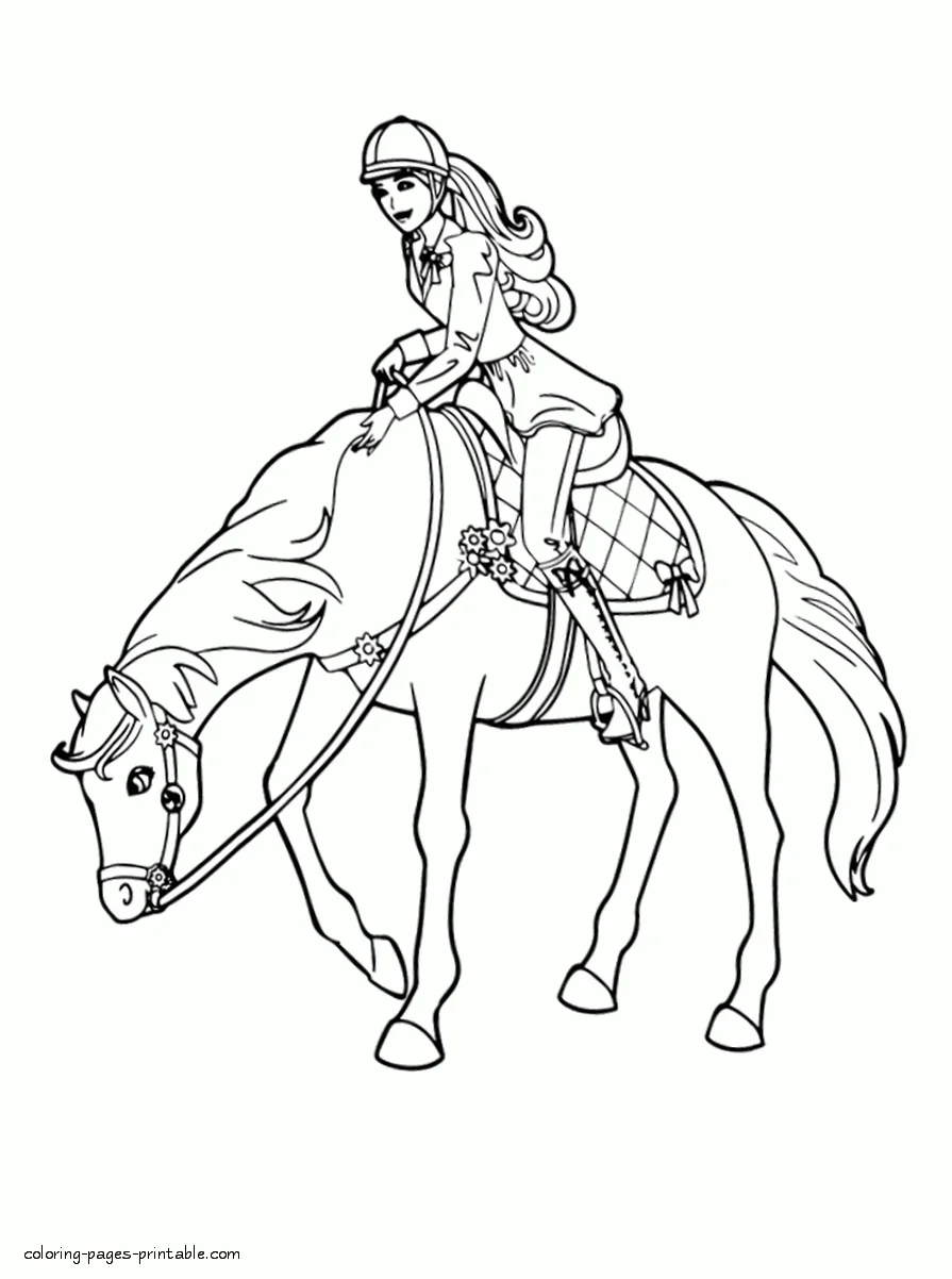 Barbie and Her Sisters in A Pony Tale coloring pages that you can print Barbie and Her Sisters in A Pony Tale coloring pages that you can print for free