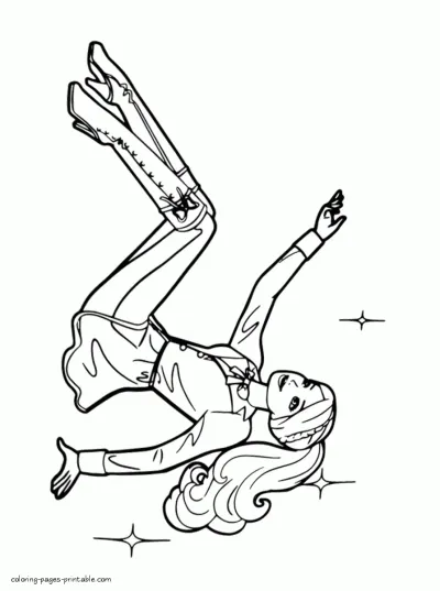 Barbie and a Pony Tale coloring sheets for girls