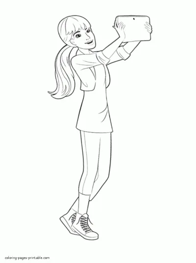 Barbie and Her Sisters in A Pony Tale coloring pages to print for girls