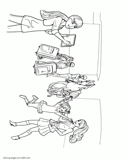 Barbie A Pony Tale coloring pages for free