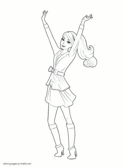Barbie in A Pony Tale coloring pages printable