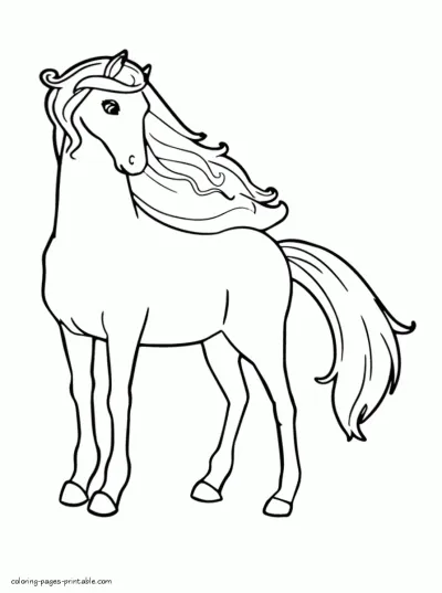 A Pony Tale free coloring pages. Barbie