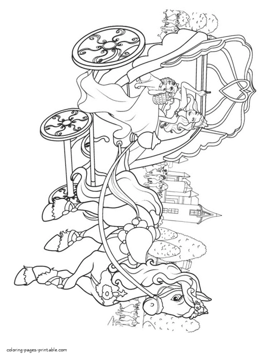 Coloring pages for girls. Barbie Princess Popstar Free coloring pages for girls. Barbie Princess Popstar
