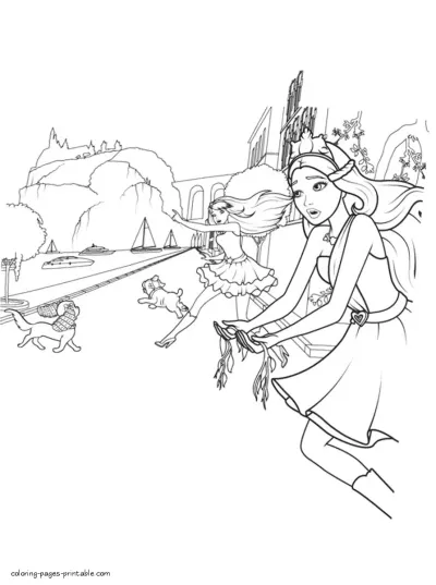 Popstar coloring pages. Barbie animation
