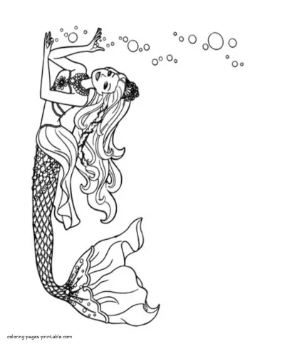 Free Barbie printable coloring pages