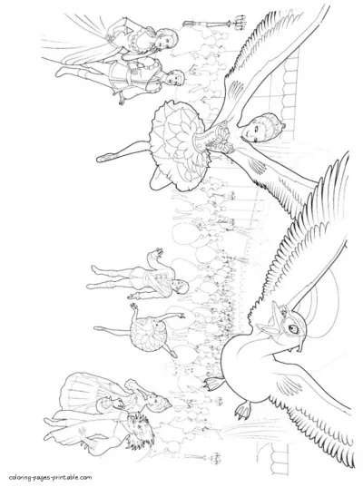 Free Barbie Pink Shoes colouring pages