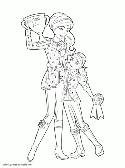 Barbie coloring book for girls