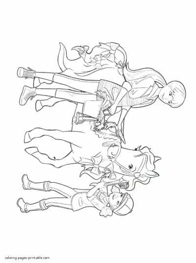 Coloring pages for Barbie girl